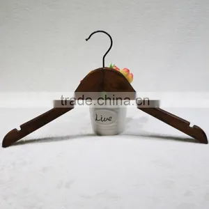 Cheap Factory Price Coat Hanger for Clothes, Antique Wooden Hangers Wholesale thumbnail-1
