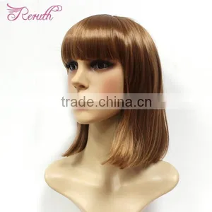New Hairstyle Soft Natural Short Straight Blonde Bob Wig Hair thumbnail-4