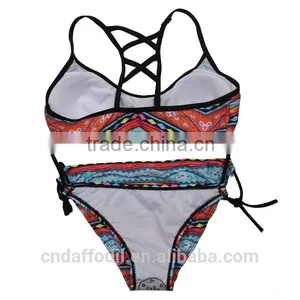 Best Sale Sexy Swimwear for Women Push Up Padded Top Swimsuit Bathing Suit Sublimation New Style Bikinis Swimwear thumbnail-2