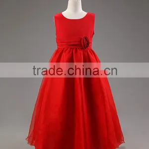 Fashion New Designs Handmade Charming Child Evening Dress Noble Girl Maxi Dress TR-WS07 thumbnail-5