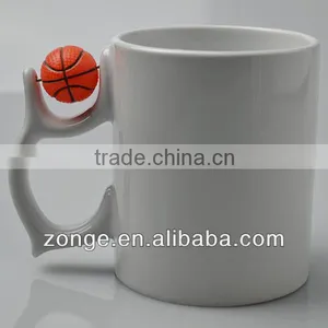 11oz Basketball Handle Sublimation Mug Factory thumbnail-2