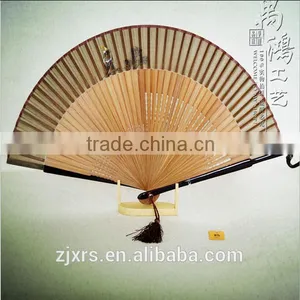 Paint High-grade Silk Wholesale Silk Folding Fan Zhushan Best Male Fan Folding Fan Chinese Wind WDF001 thumbnail-1