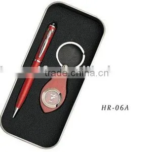 Promotion Gift Pen Set With Key Ring thumbnail-1