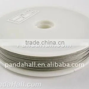 Tiger Tail, Stringing Materials, Silver-Gray, 0.35mm in Diameter, About 90m/roll (L0.35MM01) thumbnail-1