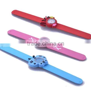 2016 Creative Custom Made Soft Silicone Slap Watch Band for Kids thumbnail-6