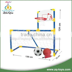 2 in 1 Indoor Football Game Basketball Backboard Ball Game for Kids thumbnail-2
