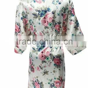 Factory Print Flower Bath Robe thumbnail-4