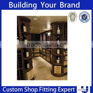 Retail Wood Wine Display Stand Wine Display Shelf for Promotion thumbnail-5