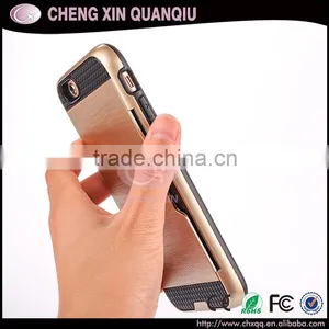 [CX]Luxury Phone Cases For Iphone 6 6s Back Card Holder For Samsung Note 4 Case Galaxy J2 J5 J7 A8 Cover thumbnail-2