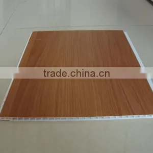 Fashion Wooden Design Lamination Pvc Panel for Ceiling or Wall Panel thumbnail-1