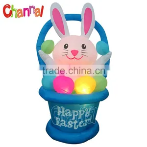 LED Easter Rabbit Easter Basket Holiday Llight Yard Decor thumbnail-1