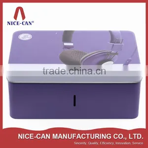 Custom Design Food Grade Empty Metal Rectangular Tin Can thumbnail-3