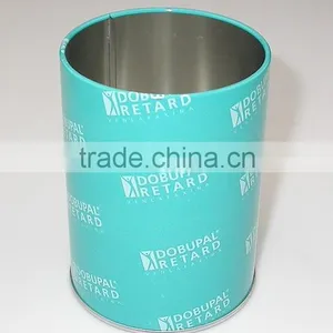 NICE-CAN New Style Round Tin Pencil Vase Pen Holder Tin Box thumbnail-1