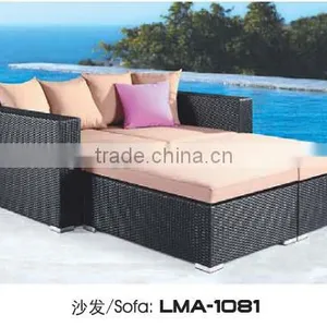 Living Room Sofa ,Outdoor Furniture Patio Rattan Sofa Bed thumbnail-1