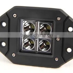 12W 12V Led Work Light With Flush Mount for SUV, Jeep, Offroad High Quality Truck Lights thumbnail-3