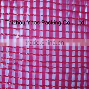 Red PP Tubular Mesh Bag Vegetables Onion Circular Drawstring Tubular Bag thumbnail-5