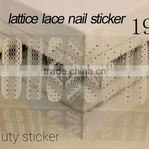Beauty Art Ultrathin Transparent White Lace Tools Nails Stickers thumbnail-2