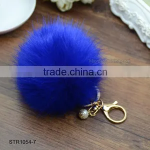 9cm Big Pom Pom Keychain Fake Fur Keychain For Promotion thumbnail-6