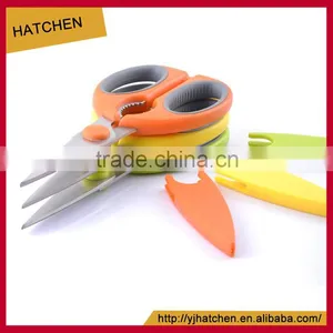 SK-004 LFGB Certificated 2cr13 S/s Colourful Scissors Kitchen Shears thumbnail-5