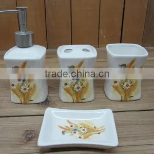 2016 Cheap White Ceramic Bathroom Accessories With Decal thumbnail-1