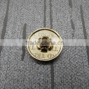 Special Design Logo At Back Gold Metal Jeans Button thumbnail-3