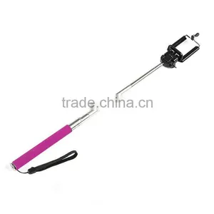 Rose Red Portable Handheld Monopod Extendible Self-portrait Selfie Cell Phone Holder thumbnail-6