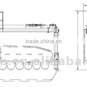 Hot Sale Offshore Platform Rescue Boat Davit PD85-175 thumbnail-1