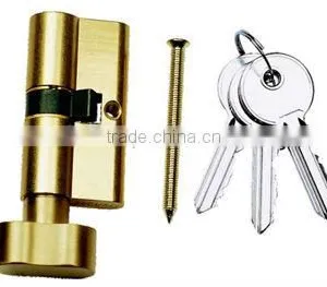 Brass Euro Cylinder Copper Primary Polish With Curve Type Knob thumbnail-1