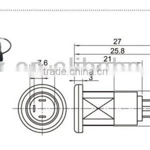 12mm Key Selector Switch,key Switch 12v,metal Touch Key Switch thumbnail-4