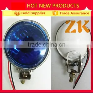 12v Halogen 55w 3 Inch Round Jeep Wrangler Heavy Duty Truck Trailer Roof Universal Projector Headlights thumbnail-1