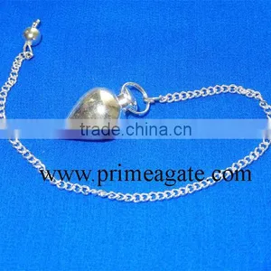 Silver Tear Drop Metal Pendulum For Sale | Buy Dowsing Crystals From Prime Agate Exports INDIA thumbnail-1