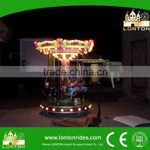 Coin Game Machine 3/6 Seats Mini Merry go Round for Children Games thumbnail-3