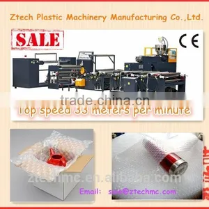 2 Layers 1000mm Multilayer Down Blowing Water Cooling Plastic PE Air Bubble Film Bag Machine thumbnail-1
