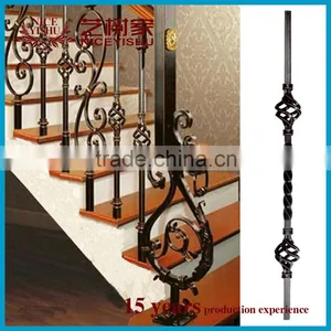 Decorative Wrought Iron Stair Railings Suppliers / Iron Hand Rails thumbnail-6