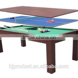5' Factory Price 3 In1 Multi Games Table.Billiard Table, Table Tennis Table, Dinning Table. thumbnail-1