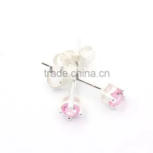 Fashion Wholesale Earring Silver Jewelry Customized Silver Ear Studs thumbnail-3