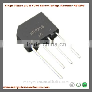 Single Phase 2.0 A 600V Silicon Bridge Rectifier KBP206 thumbnail-1