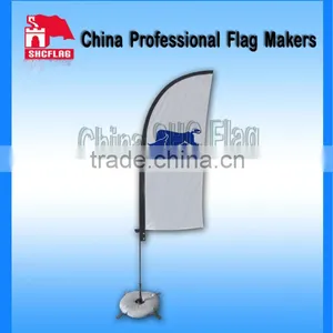 Custom Wind Feather Beach Flag With Water Bag thumbnail-1
