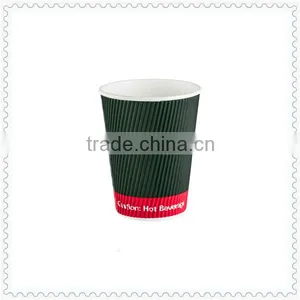 Disposable Ripple Wall Paper Cup for Christmas Wholesale thumbnail-4