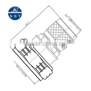 rf Adapter Din Male to N Male thumbnail-1