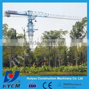 52m Jib Length Hydralic Telescopic Head-Top Tower Crane With 6t Capacity thumbnail-1
