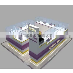 Latest Design Cosmetic Showcase Makeup Kiosk Perfume Kiosk thumbnail-2