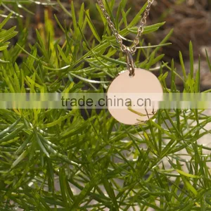Competitive Advantage Custom Stainless Steel Blank Round Pendant thumbnail-5