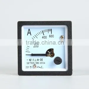 600/5A Pointer Type ac Current Meter 48*48 Temperature Control Box Ammeter AC Overload Current Indicator Meter thumbnail-1