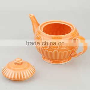 900ml 31.5oz Antique Porcelain Color Glazed Coffee Tea Pots thumbnail-2