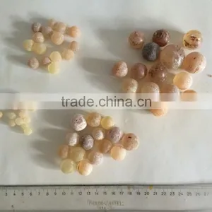 Colombian Amber (Copal) - Raw Round Beads thumbnail-2