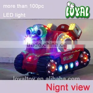 2016 Coin Operated Arcade Rides for Sale, Newest Tank Arcade Games Online, Commercial Grade Push Ride on Toy thumbnail-5