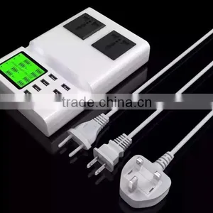 8 Ports Extension Socket Usb Power Strip Sockets With LED Light thumbnail-2