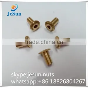 Made in China Brass Rivet ,Brass Male Female Screws With Logo thumbnail-3