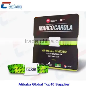 NFC Fabric Direct Thermal Wristband F08 Chip thumbnail-1